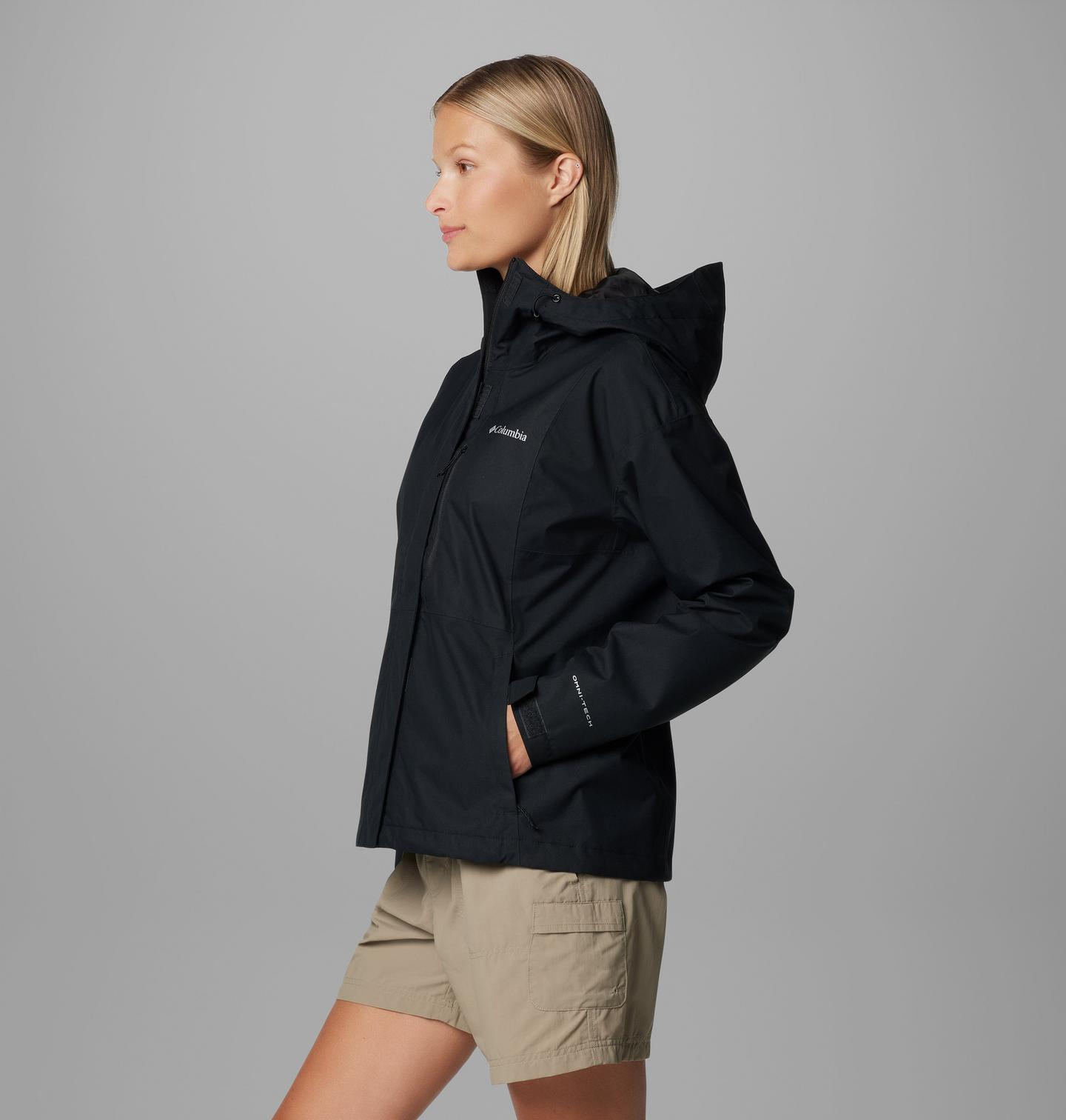 Женская куртка Columbia Hikebound II Rain Jacket, цвет: Чёрный — фото 3