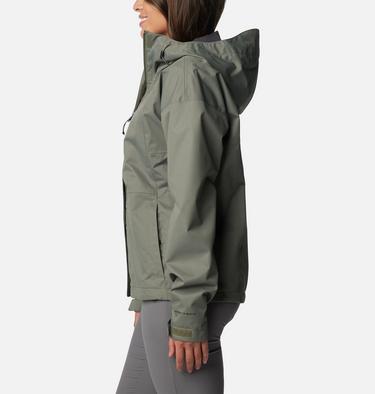 Women's Hikebound II Waterproof Jacket, Color: Stone Green, image 3
