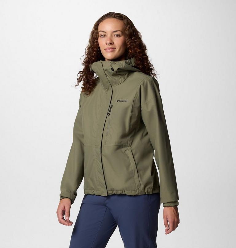 Women's Hikebound II Waterproof Jacket, Color: Stone Green, image 4