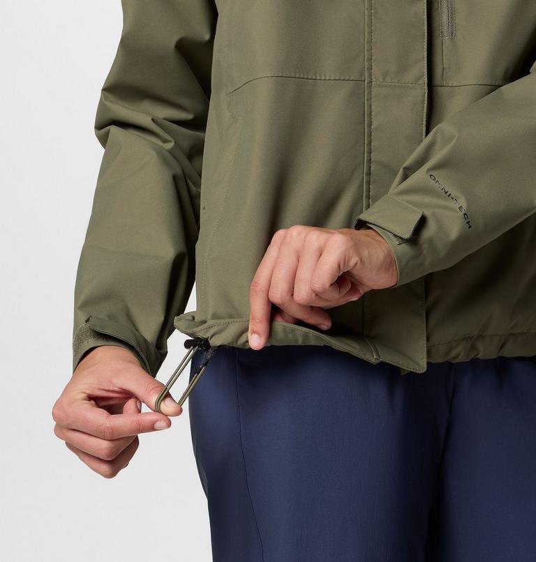 Women's Hikebound II Waterproof Jacket, Color: Stone Green, image 6