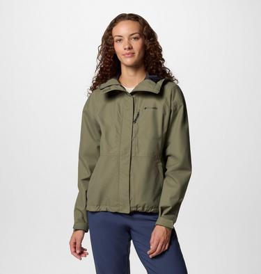 Women's Hikebound II Waterproof Jacket, Color: Stone Green, image 1