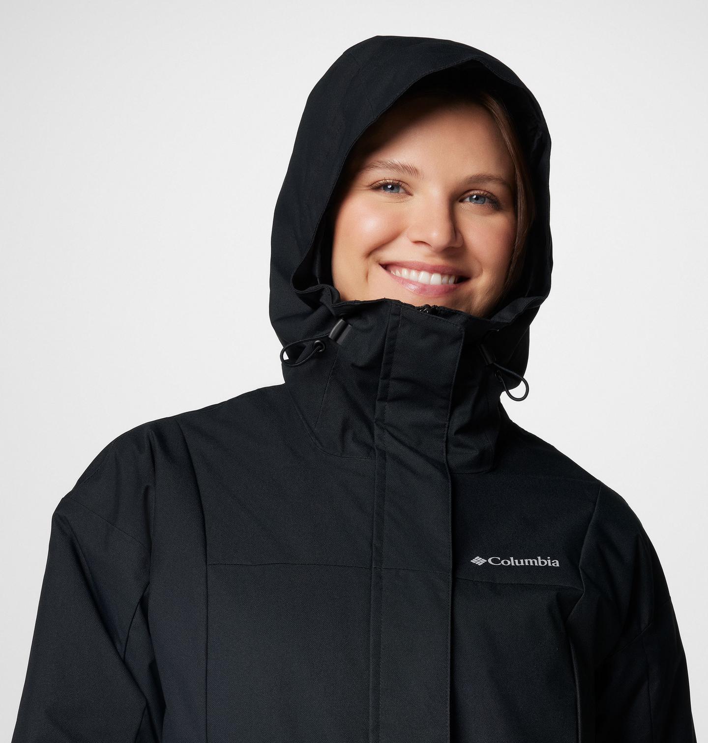 Женская куртка Columbia Hikebound II Long Insulated, цвет: Чёрный — фото 4