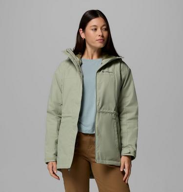 Women's Hikebound II Long Insulated Jacket, Color: Safari, image 4