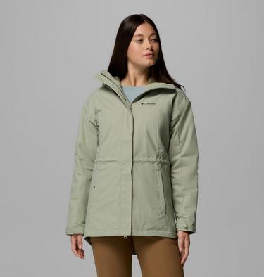 Women's Hikebound II Long Insulated Jacket, Color: Safari, image 1