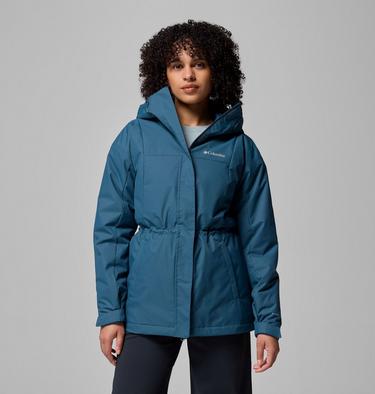 Women's Hikebound II Long Insulated Jacket, Color: Everblue, image 5
