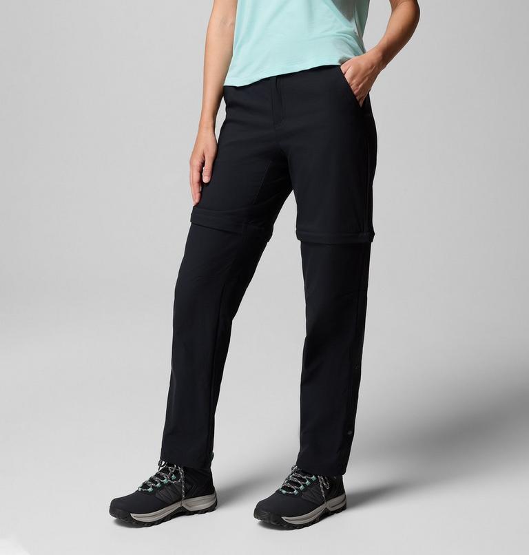 Women's Leslie Falls Hiking Convertible Trousers, Color: Black, image 3