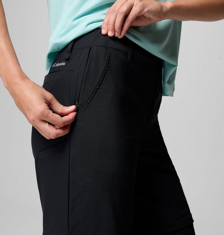 Women's Leslie Falls Hiking Convertible Trousers, Color: Black, image 6
