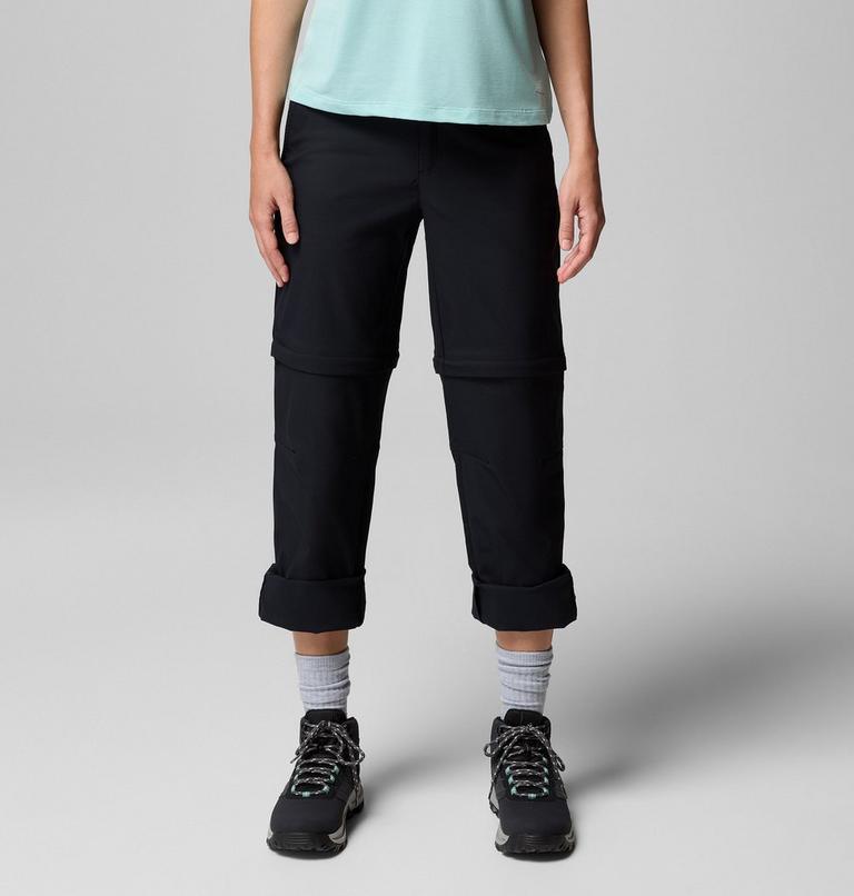 Women's Leslie Falls Hiking Convertible Trousers, Color: Black, image 8