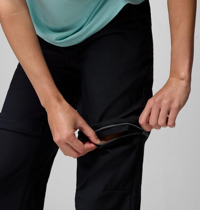 Women's Leslie Falls Hiking Convertible Trousers, Color: Black, image 9