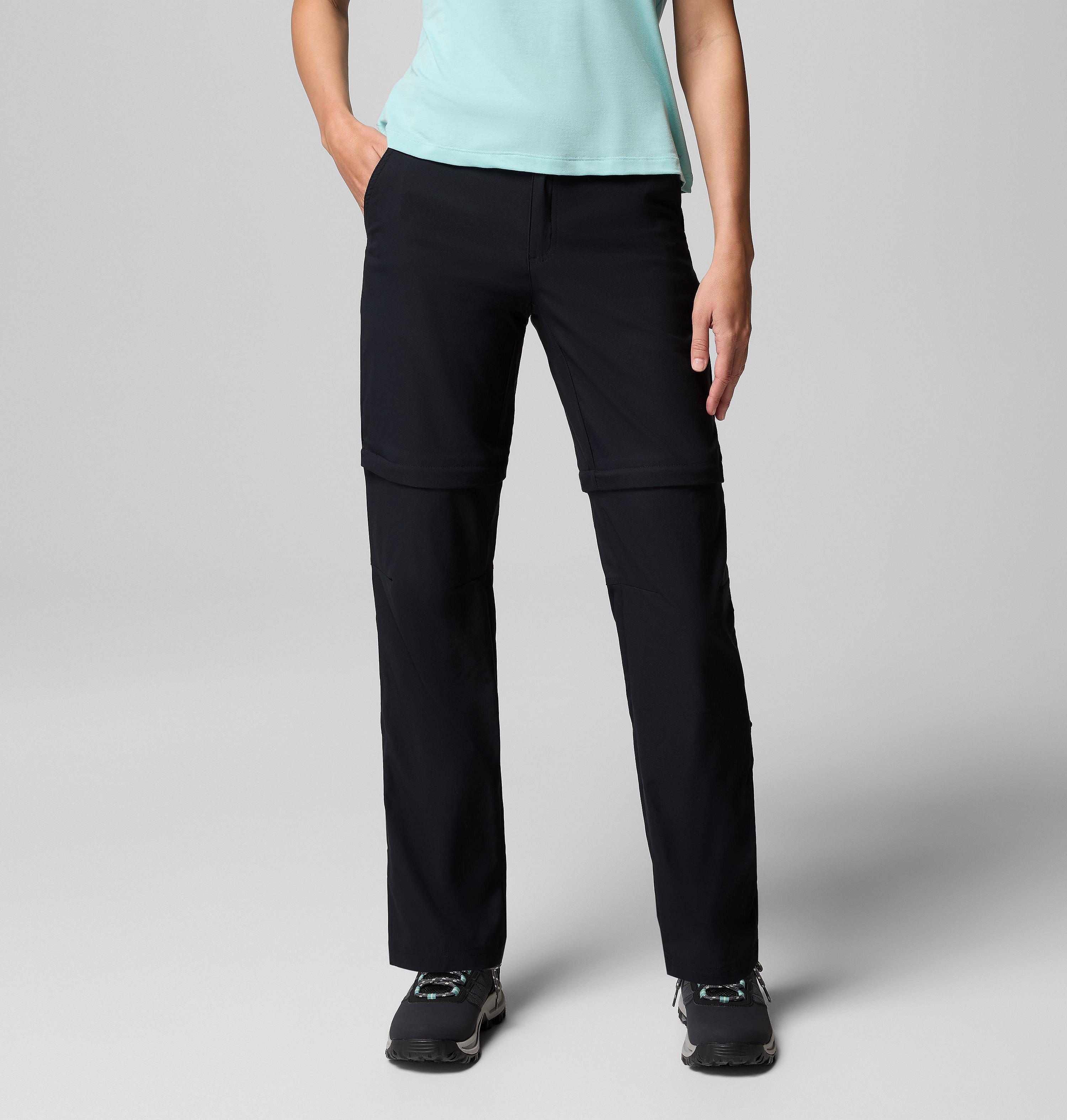Columbia Sportswear Women's Black Columbia - Leslie Falls™ Hiking Convertible Trousers - Size 12 Uk