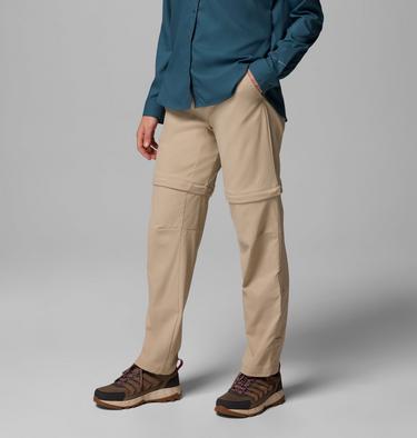 Pantalon de Randonn&eacute;e Convertible Leslie Falls Femme, Color: Ancient Fossil, image 4