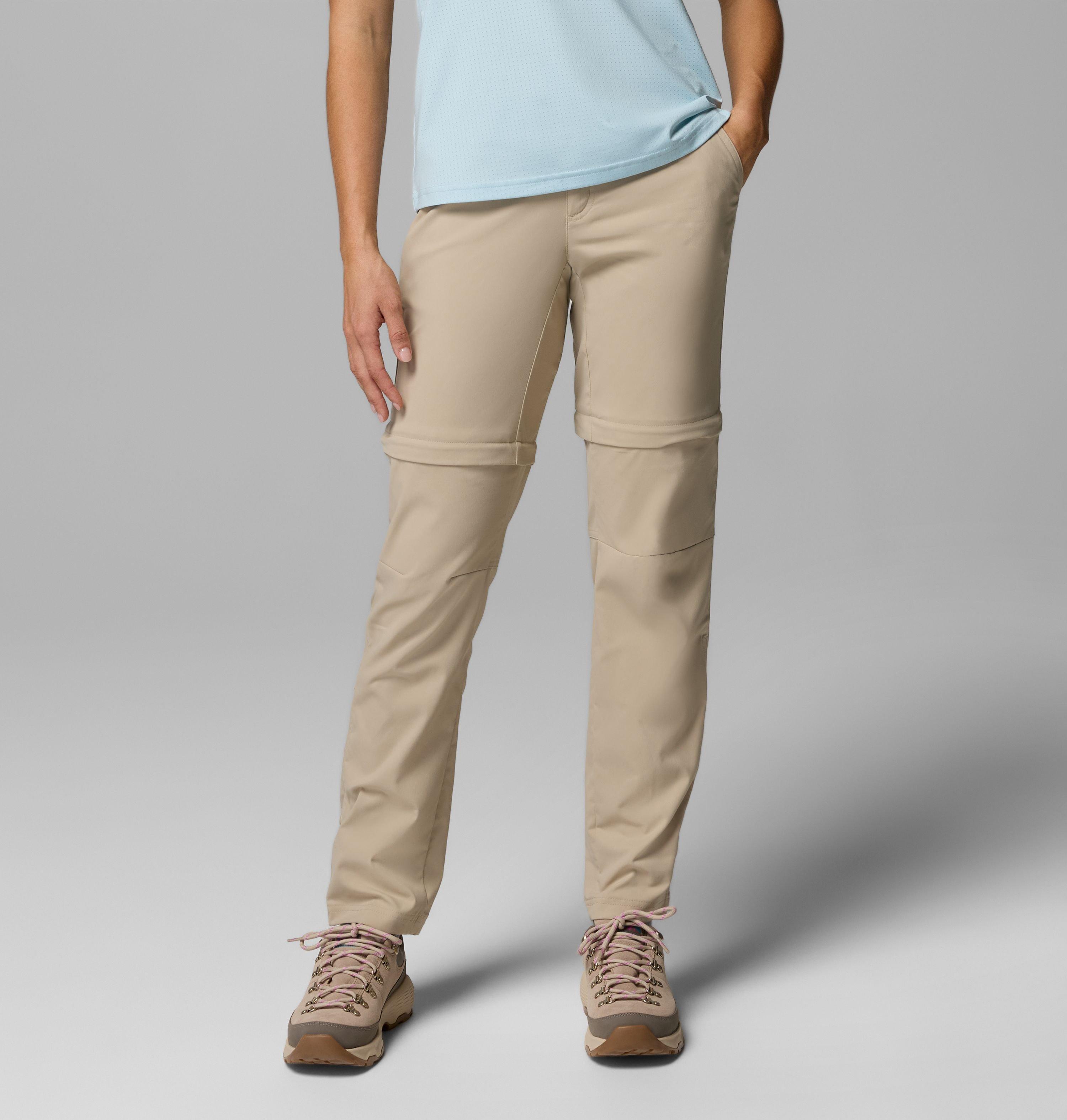Columbia Sportswear Women's Brown Columbia - Leslie Falls™ Hiking Convertible Trousers - Ancient Fossil Size 12 Uk