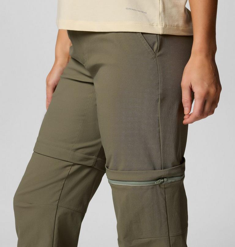 Women's Leslie Falls Hiking Convertible Trousers, Color: Stone Green, image 6
