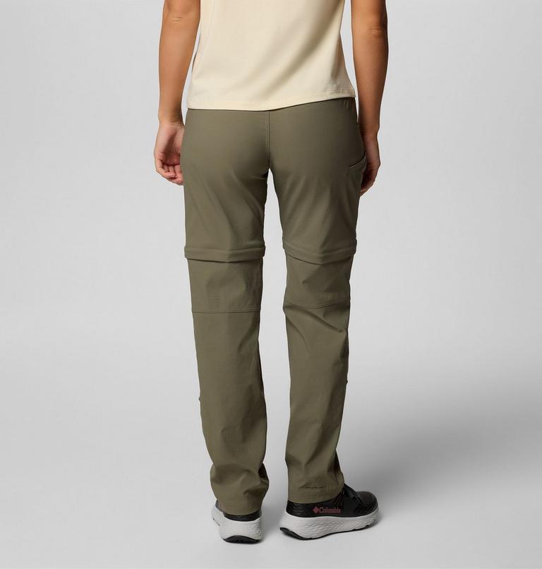 Women's Leslie Falls Hiking Convertible Trousers, Color: Stone Green, image 2