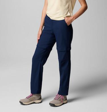 Pantalones convertibles de senderismo Leslie Falls para mujer, Color: Collegiate Navy, image 3