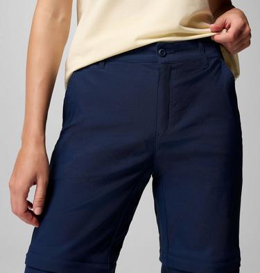 Pantalones convertibles de senderismo Leslie Falls para mujer, Color: Collegiate Navy, image 4
