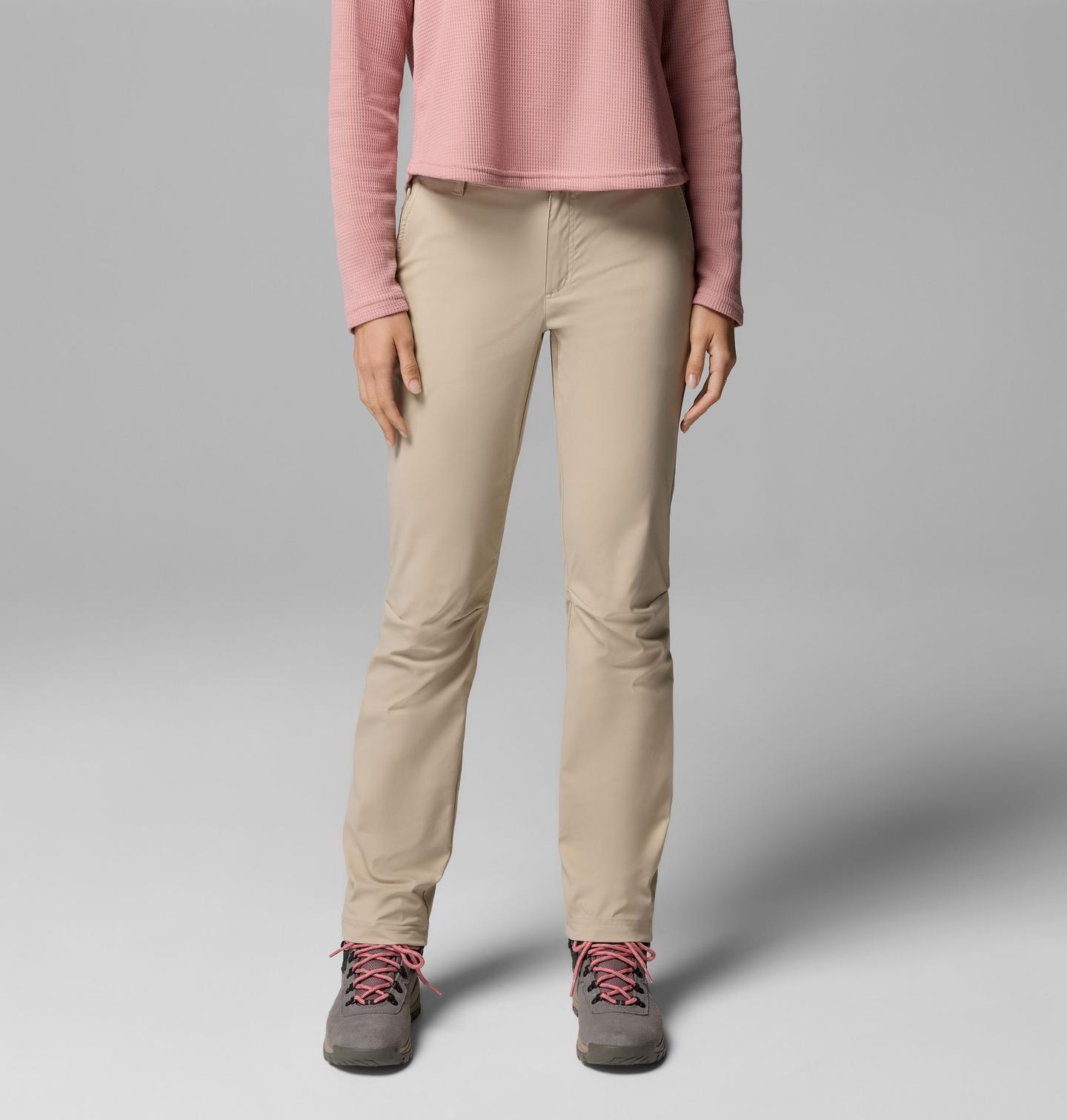 Женские брюки Columbia Leslie Falls Pants II, цвет: Серо-бежевый, вариант 1 — фото 1