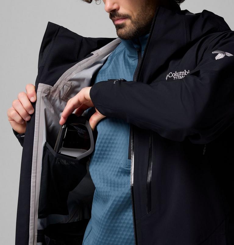 Chaqueta shell de esquí impermeable Platinum Peak II 3L para hombre, Color: Black, image 5