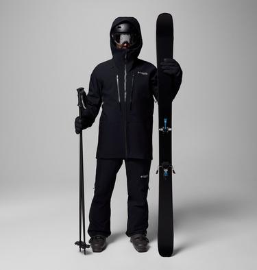 Men's Platinum Peak II 3L Waterproof Ski Shell, Color: Black, image 4
