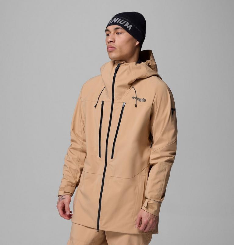Men's Platinum Peak II 3L Waterproof Ski Shell, Color: Canoe, image 4