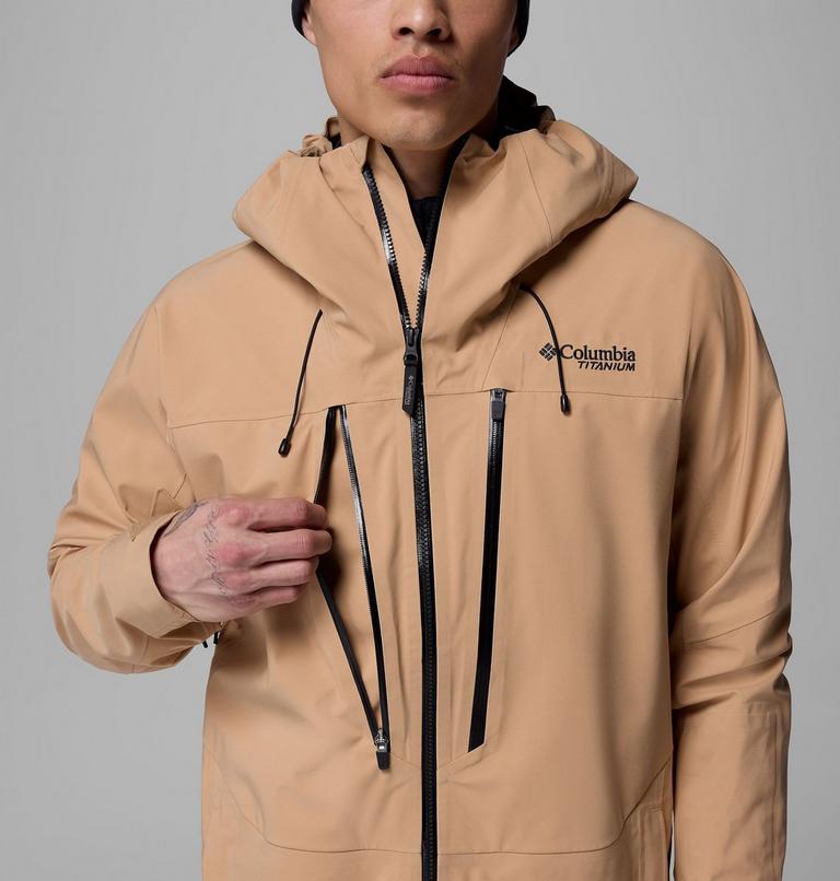 Men's Platinum Peak II 3L Waterproof Ski Shell, Color: Canoe, image 7