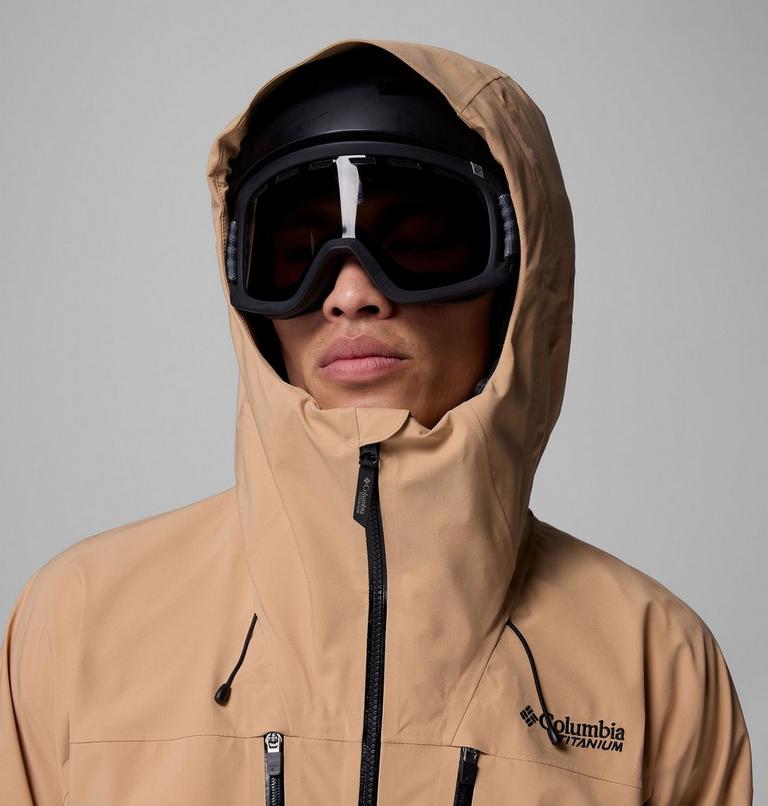 Men's Platinum Peak II 3L Waterproof Ski Shell, Color: Canoe, image 12