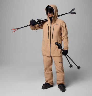 Men's Platinum Peak II 3L Waterproof Ski Shell, Color: Canoe, image 2