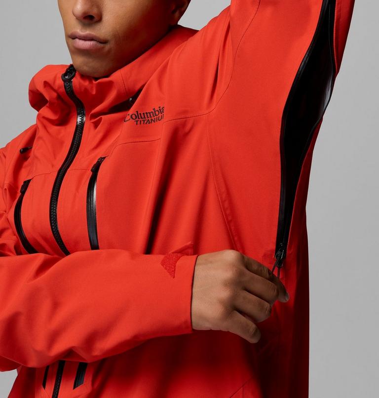 Men's Platinum Peak II 3L Waterproof Ski Shell, Color: Super Sonic, image 10