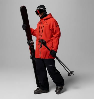 Men's Platinum Peak II 3L Waterproof Ski Shell, Color: Super Sonic, image 2