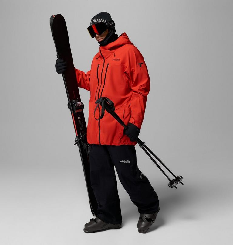 Men's Platinum Peak II 3L Waterproof Ski Shell, Color: Super Sonic, image 2