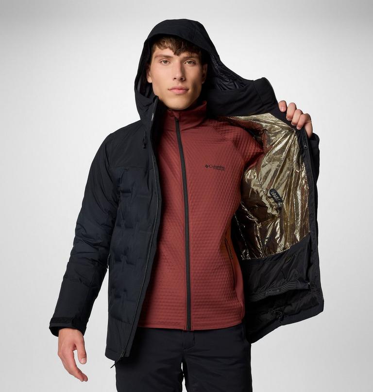 Chaqueta de esquí impermeable de plumón con capucha Wild Card IV para hombre, Color: Black, image 11