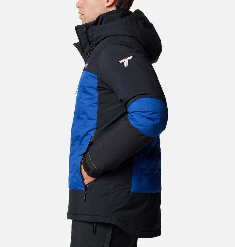 Veste de Ski en Duvet Imperméable à Capuche Wild Card IV Homme, Color: Mountain Blue, Black, image 3