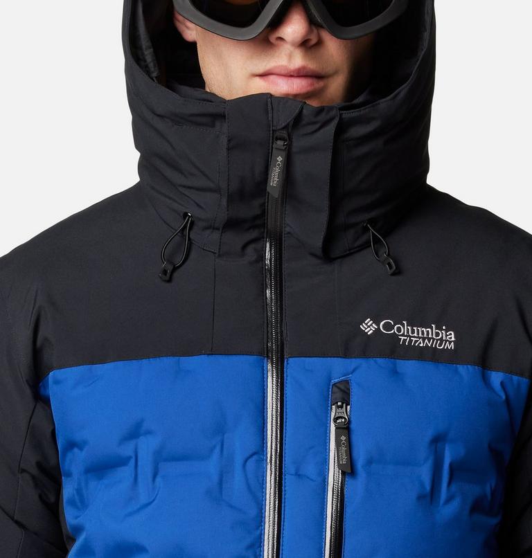 Veste de Ski en Duvet Imperméable à Capuche Wild Card IV Homme, Color: Mountain Blue, Black, image 4