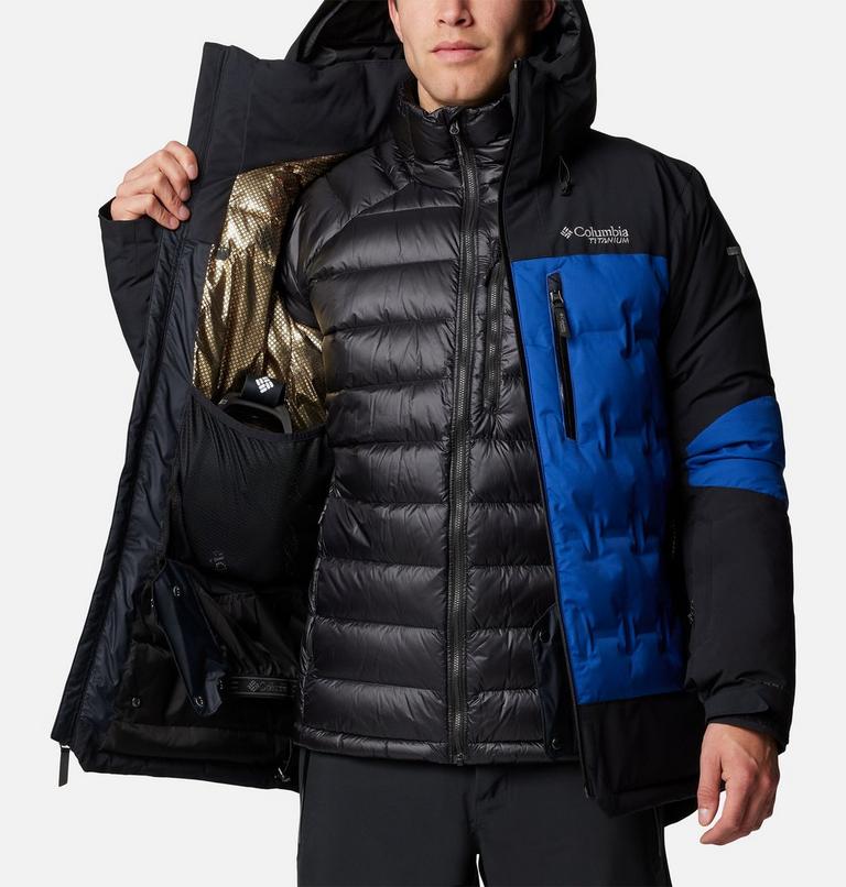Veste de Ski en Duvet Imperméable à Capuche Wild Card IV Homme, Color: Mountain Blue, Black, image 5