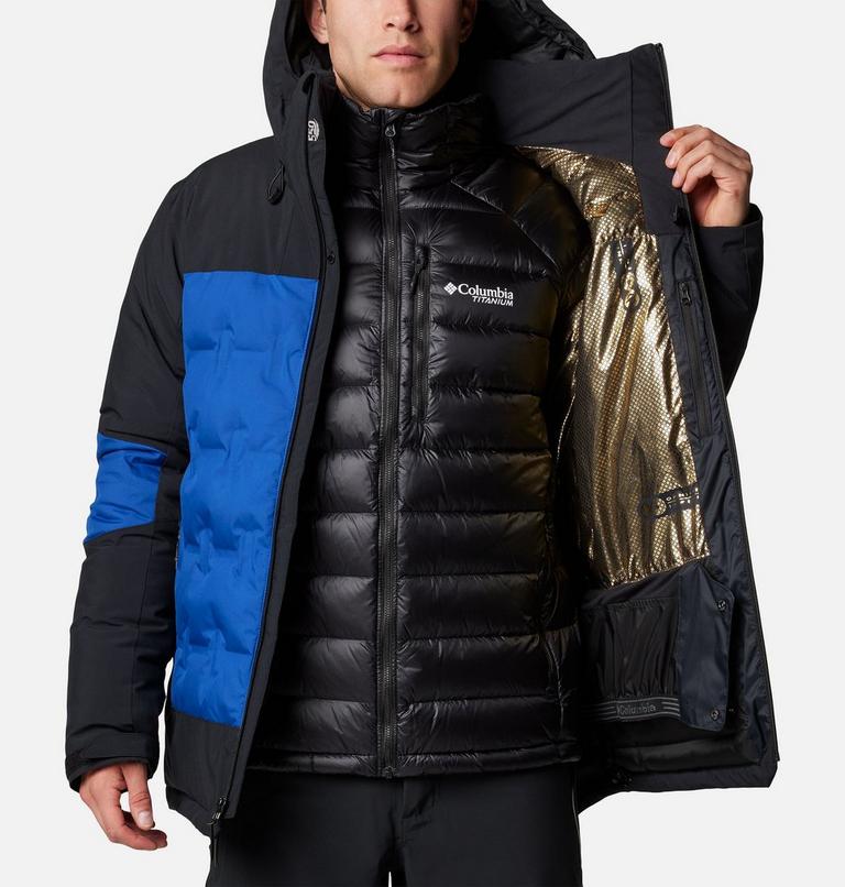 Veste de Ski en Duvet Imperméable à Capuche Wild Card IV Homme, Color: Mountain Blue, Black, image 6