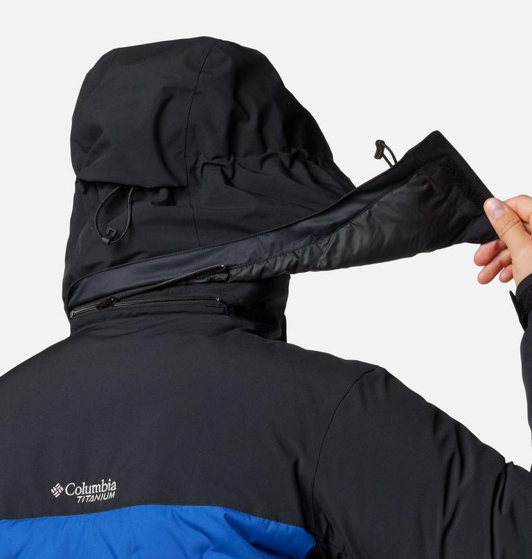 Veste de Ski en Duvet Imperméable à Capuche Wild Card IV Homme, Color: Mountain Blue, Black, image 9