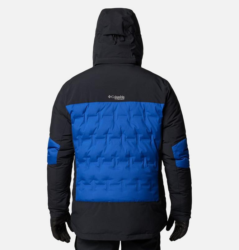 Veste de Ski en Duvet Imperméable à Capuche Wild Card IV Homme, Color: Mountain Blue, Black, image 2