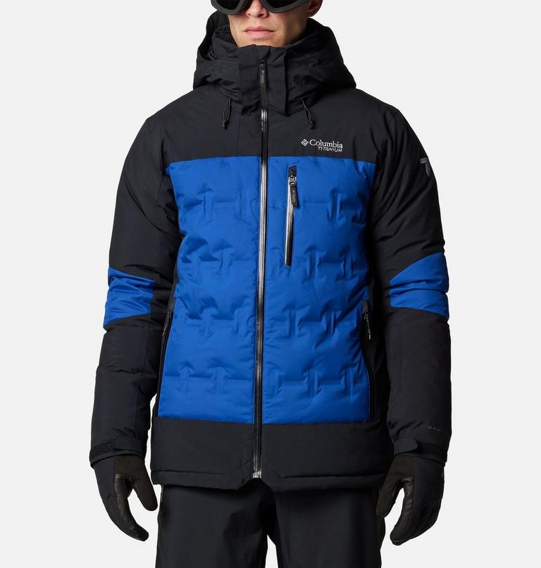 Veste de Ski en Duvet Imperméable à Capuche Wild Card IV Homme, Color: Mountain Blue, Black, image 1