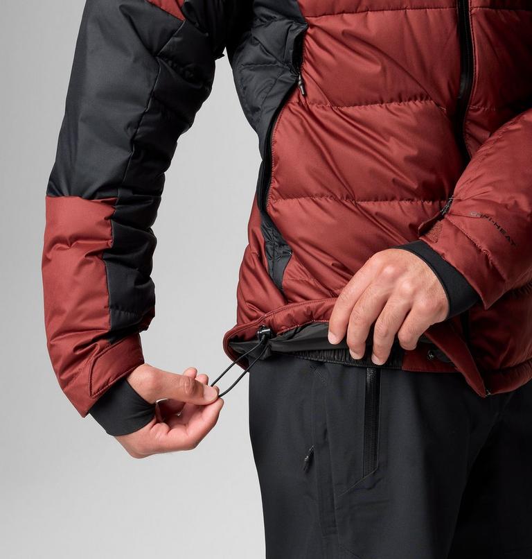 Men's Roaring Fork II Waterproof Down Ski Jacket, Color: Spice, Black, image 13