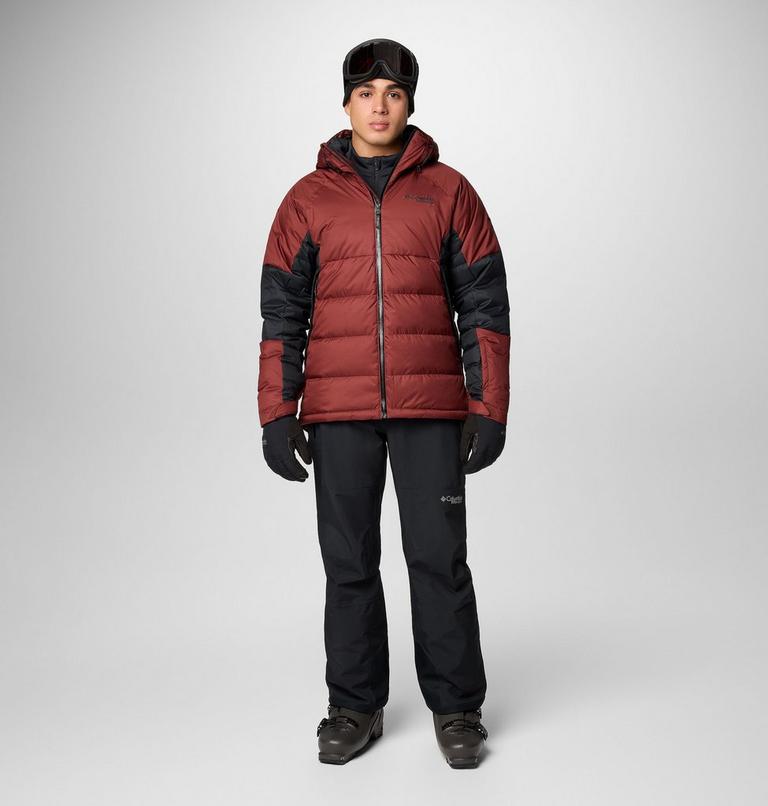 Men's Roaring Fork II Waterproof Down Ski Jacket, Color: Spice, Black, image 3