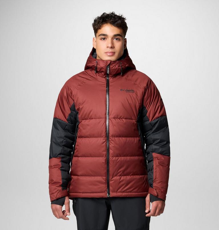 Men's Roaring Fork II Waterproof Down Ski Jacket, Color: Spice, Black, image 1