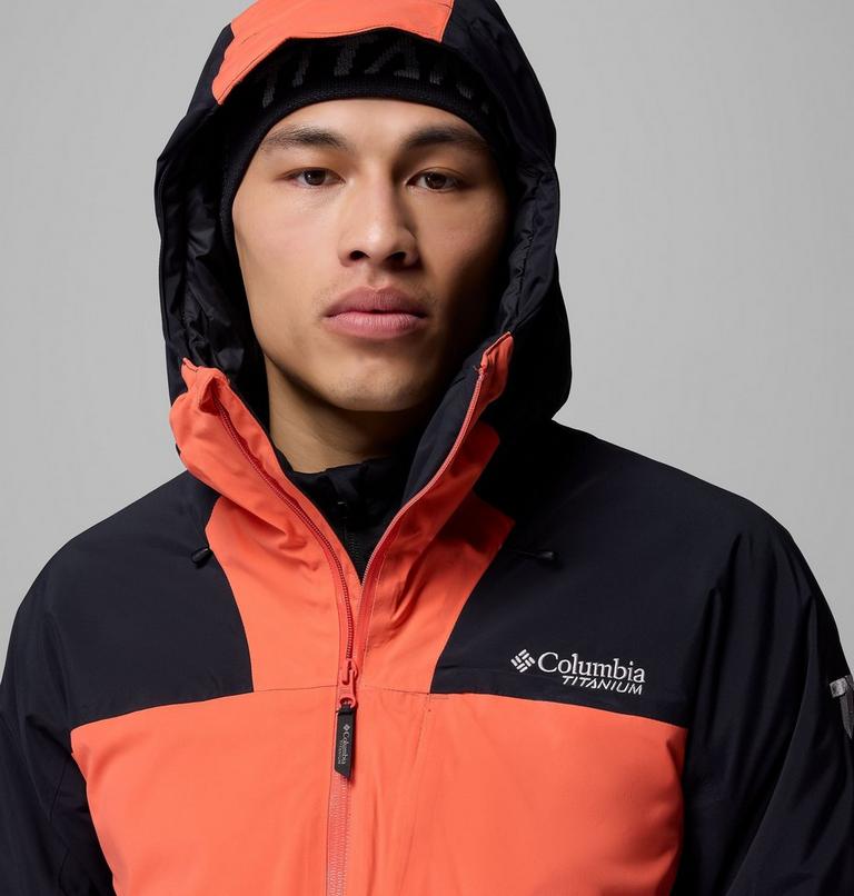 Men's Cirque Bowl Waterproof Insulated Ski Jacket, Color: Black, Zing, image 8