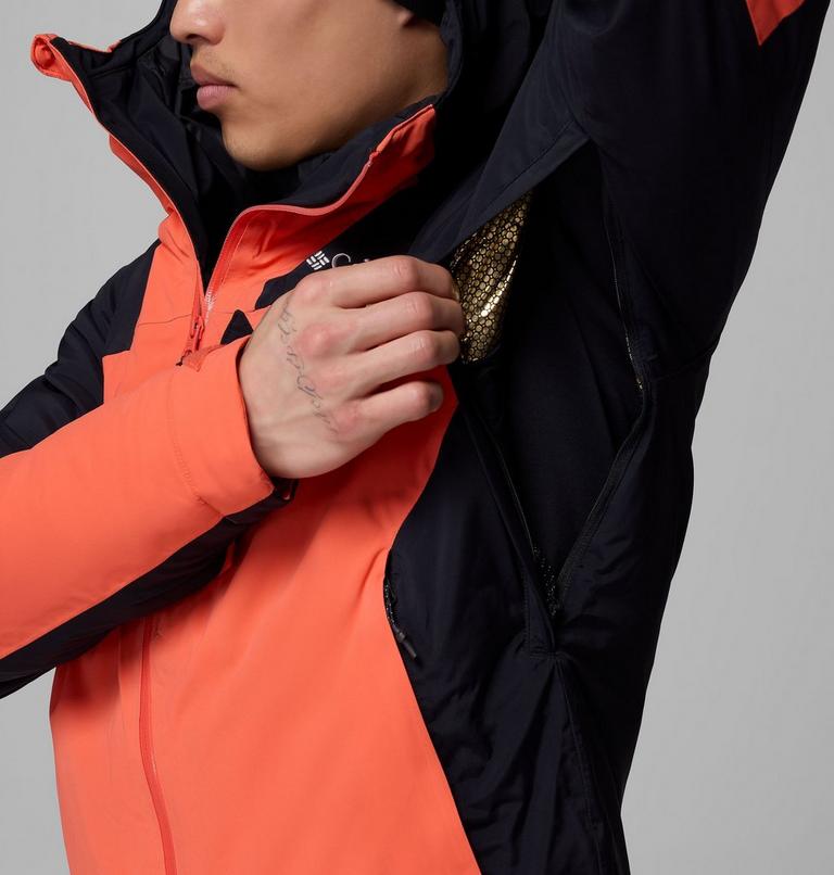 Men's Cirque Bowl Waterproof Insulated Ski Jacket, Color: Black, Zing, image 9