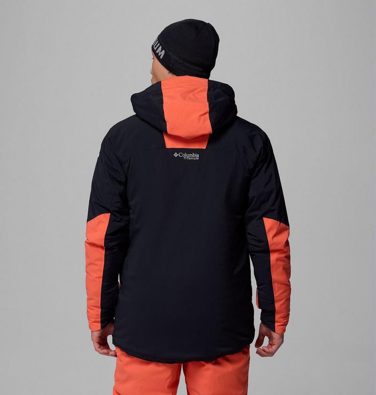 Men's Cirque Bowl Waterproof Insulated Ski Jacket, Color: Black, Zing, image 3