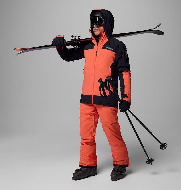 Men's Cirque Bowl Waterproof Insulated Ski Jacket, Color: Black, Zing, image 2