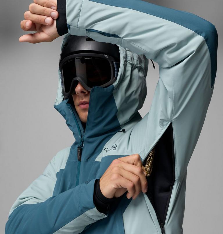 Men's Cirque Bowl Waterproof Insulated Ski Jacket, Color: Everblue, Crushed Blue, image 9