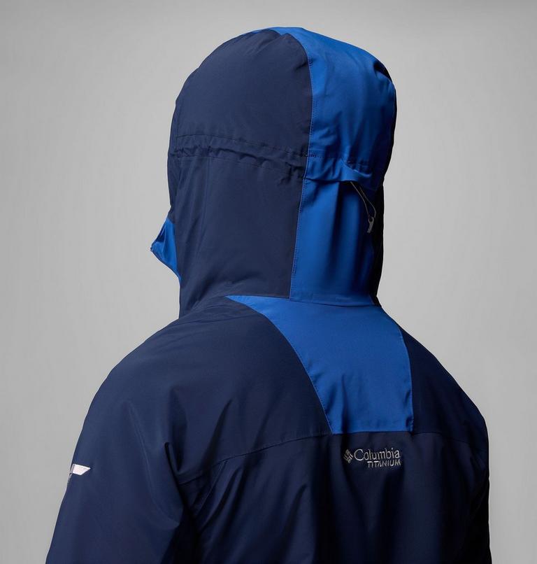 Men's Cirque Bowl Waterproof Insulated Ski Jacket, Color: Collegiate Navy, Mountain Blue, image 13