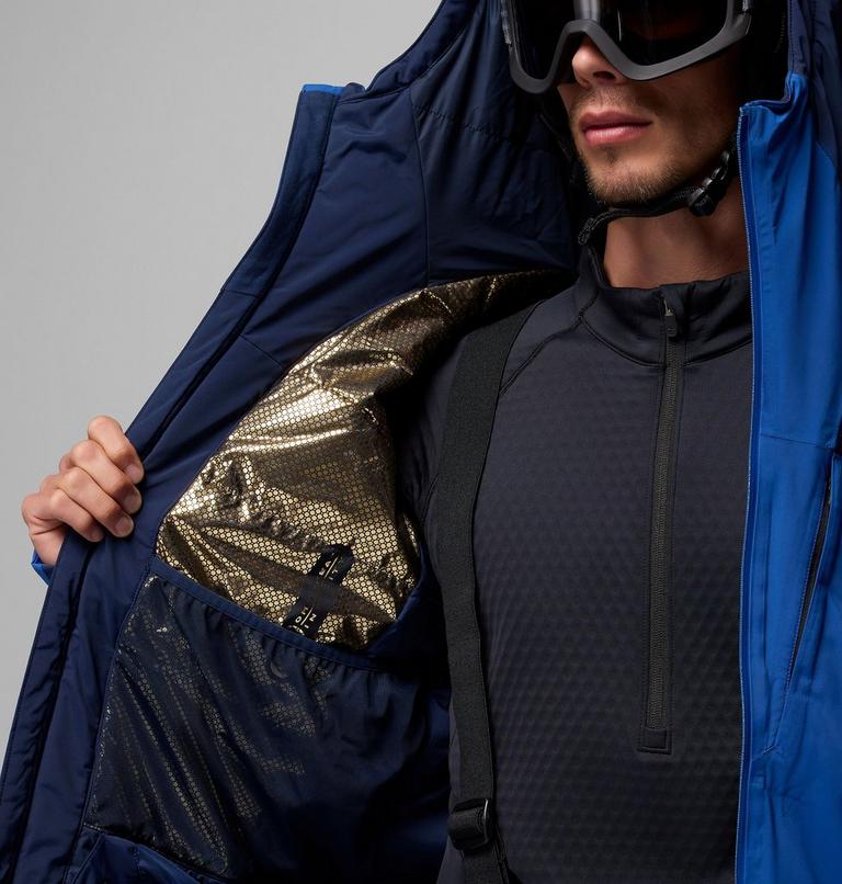 Men's Cirque Bowl Waterproof Insulated Ski Jacket, Color: Collegiate Navy, Mountain Blue, image 15
