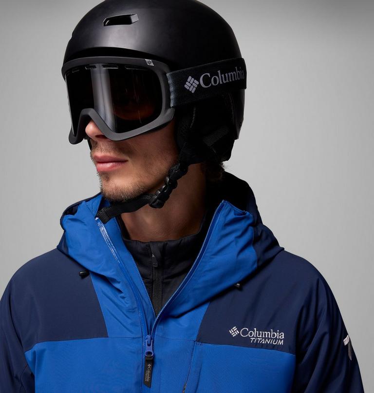 Men's Cirque Bowl Waterproof Insulated Ski Jacket, Color: Collegiate Navy, Mountain Blue, image 8
