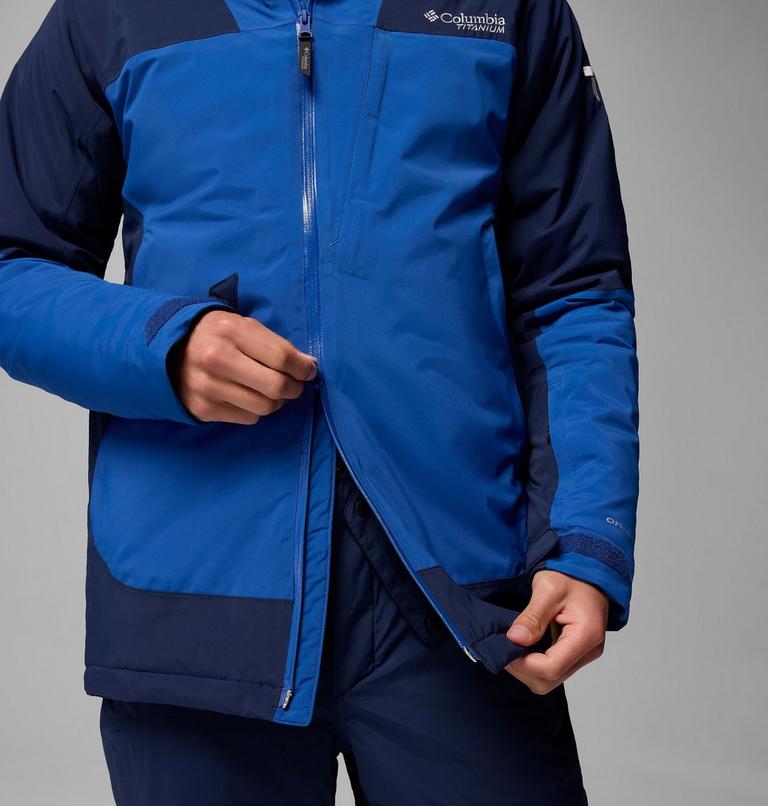 Men's Cirque Bowl Waterproof Insulated Ski Jacket, Color: Collegiate Navy, Mountain Blue, image 11